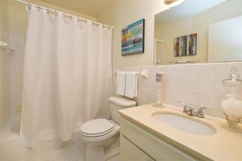 a bathroom with a toilet sink and bathtub